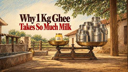 How Much Milk Makes 1 Litre of Desi Cow Ghee?